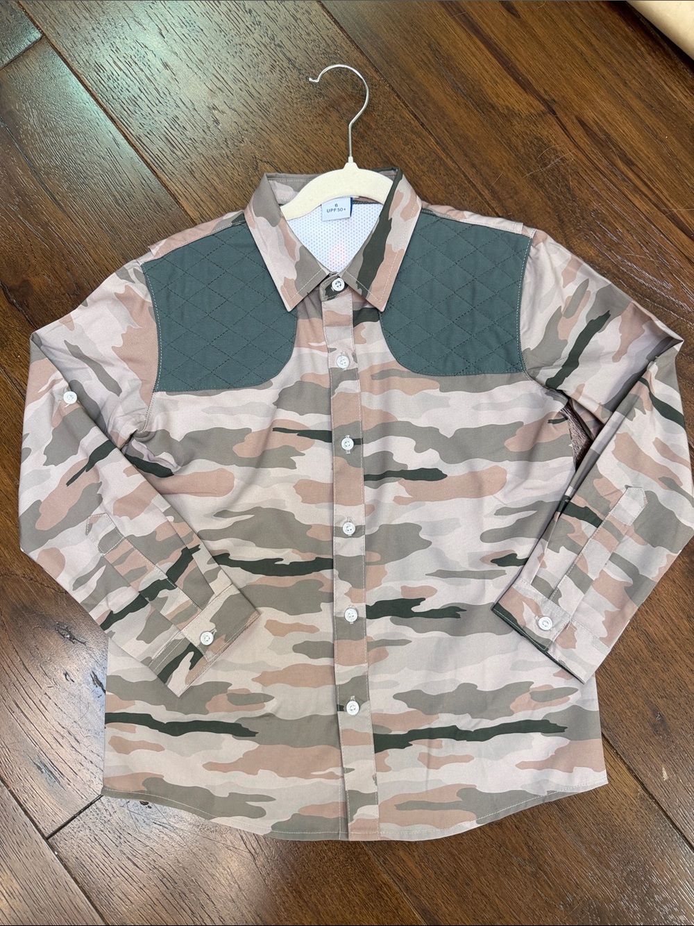 Blue Quail - Boys Classic Camo Long Sleeve Button-Up Shirt - Size: 6Y